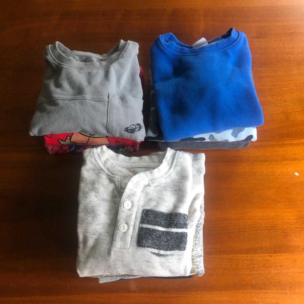 12 Pk Bundle - Boys 4T Sweatshirt/Long Sleeve